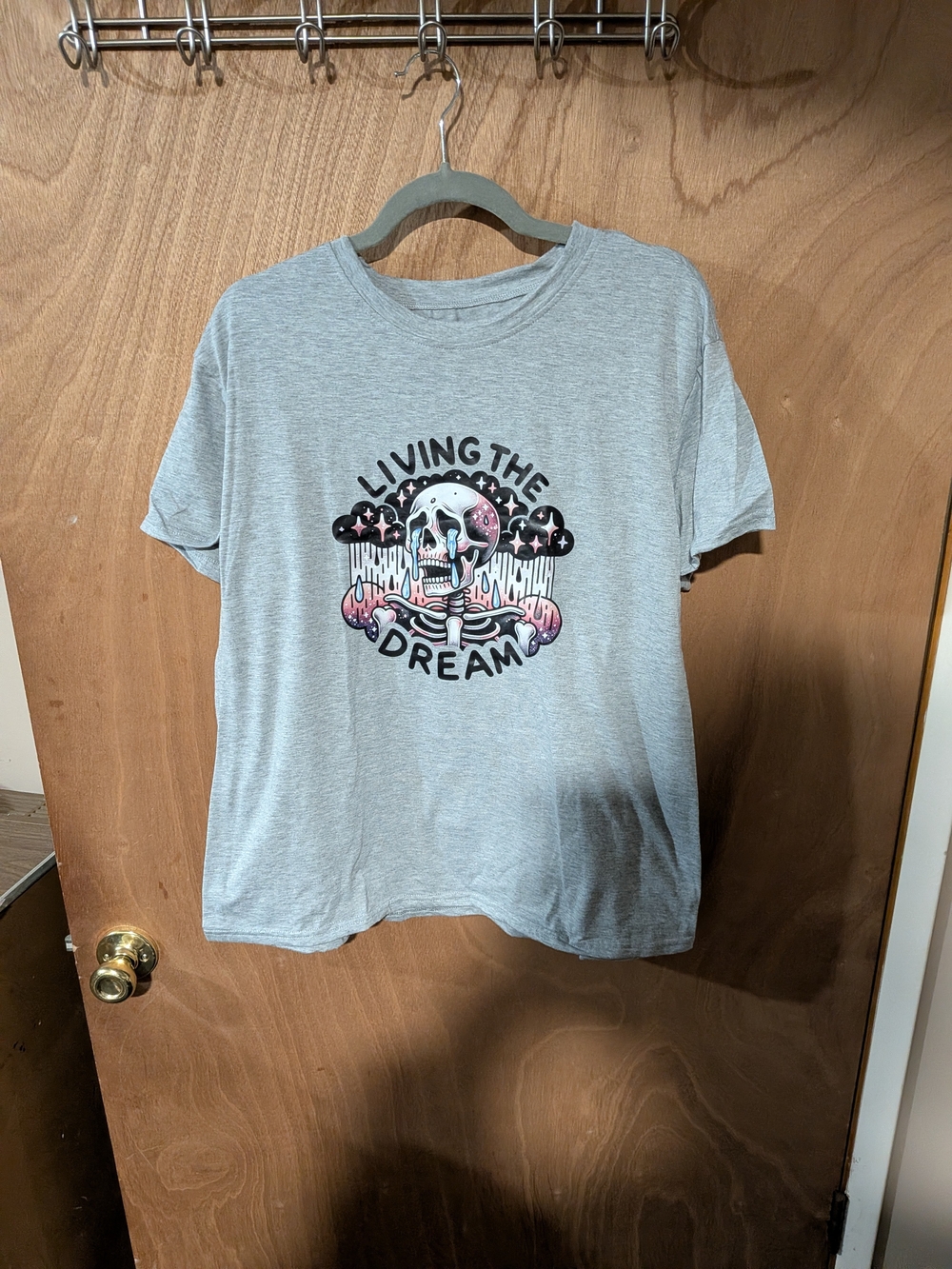 Living The Dream Graphic Tee - Gray